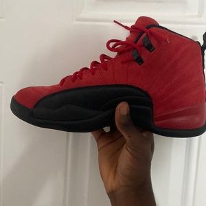 Jordan 12 Red and black no damage wear 1 time and no damage or creases